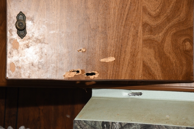 Figure 4 – Some of the damage to the interior of the trailer.