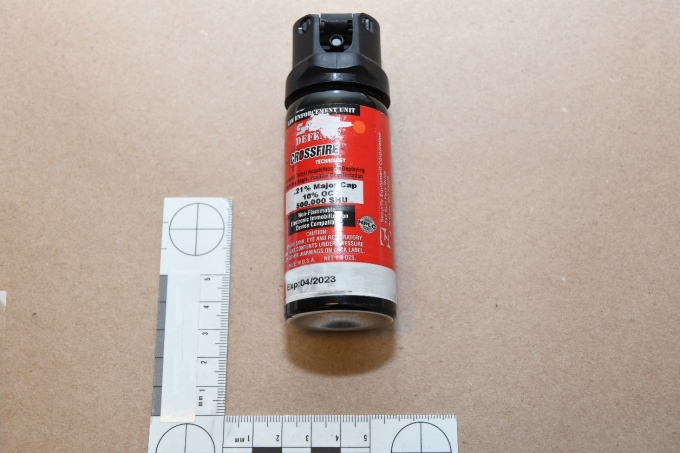Figure 1 – SO #2’s OC spray canister