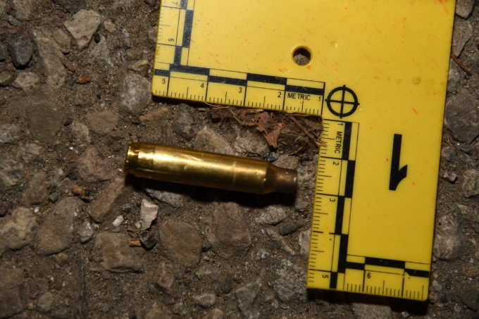 Figure 4 - The cartridge case found at the scene.