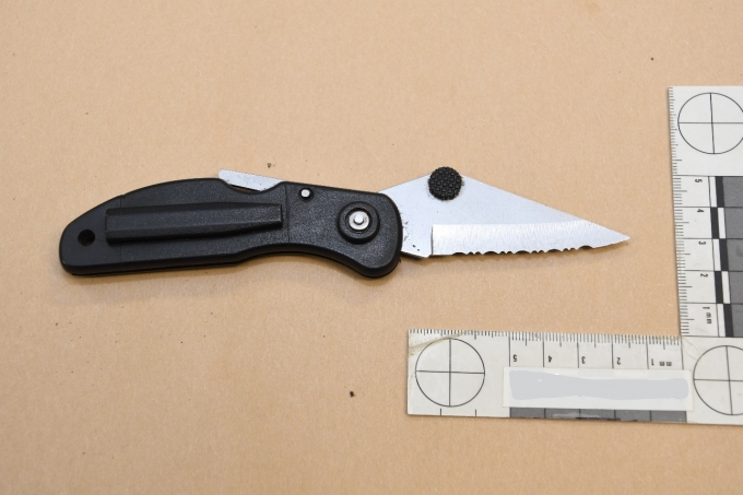 Figure 4 – Le couteau du plaignant