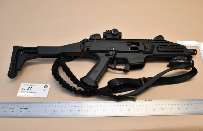 Figure 5 – The SO’s CZ Scorpion rifle