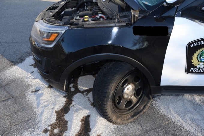 Figure 4 – Photograph of the left front corner of the HRPS Ford Explorer driven by SO #2