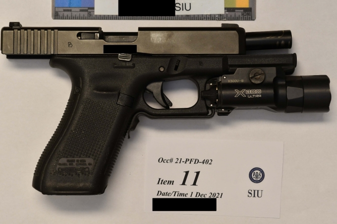 Chiffre 3 - Le pistolet Glock 17M.