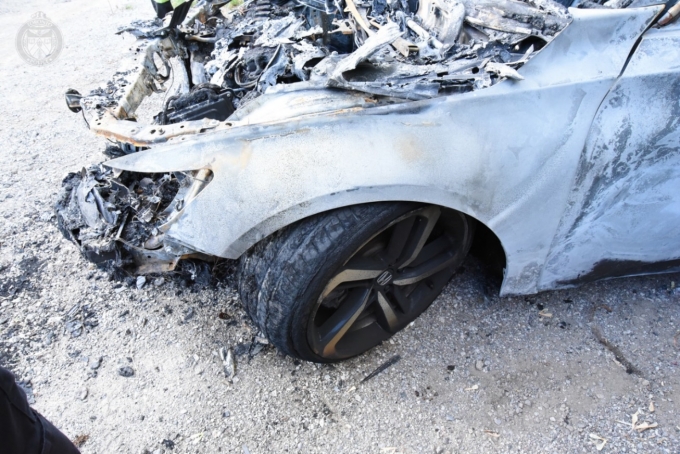 Figure 2 – Frontal vehicle damage to Honda Accord 