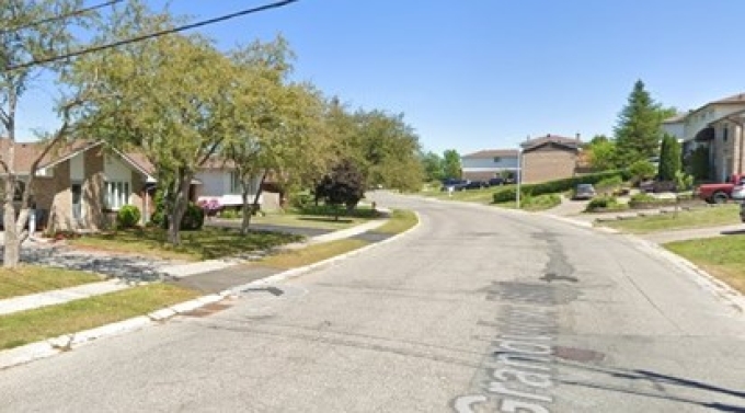 Figure 1 – Google Map view of Grandview Boulevard 