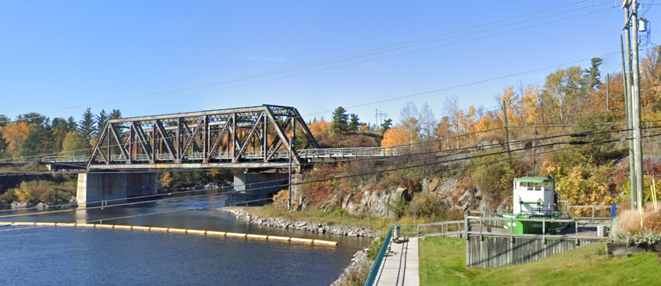 Figure 1 - Train bridge at McLeod Park, Kenora