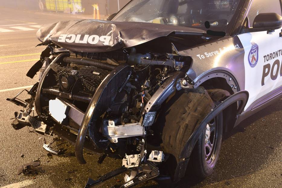 Figure 1 – Front-end damage to the SO’s cruiser