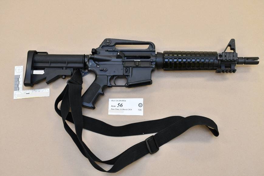 Figure 1 – Colt-C8 rifle deployed in the incident