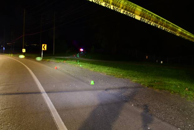 Figure 1 - The curve where the Complainant's vehicle left the roadway.