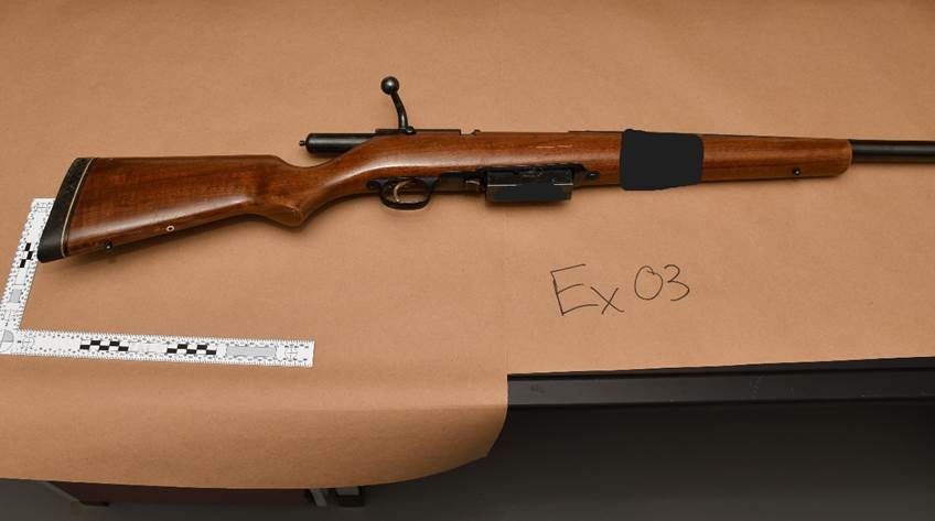 Figure 1 - The Complainant's bolt action shotgun