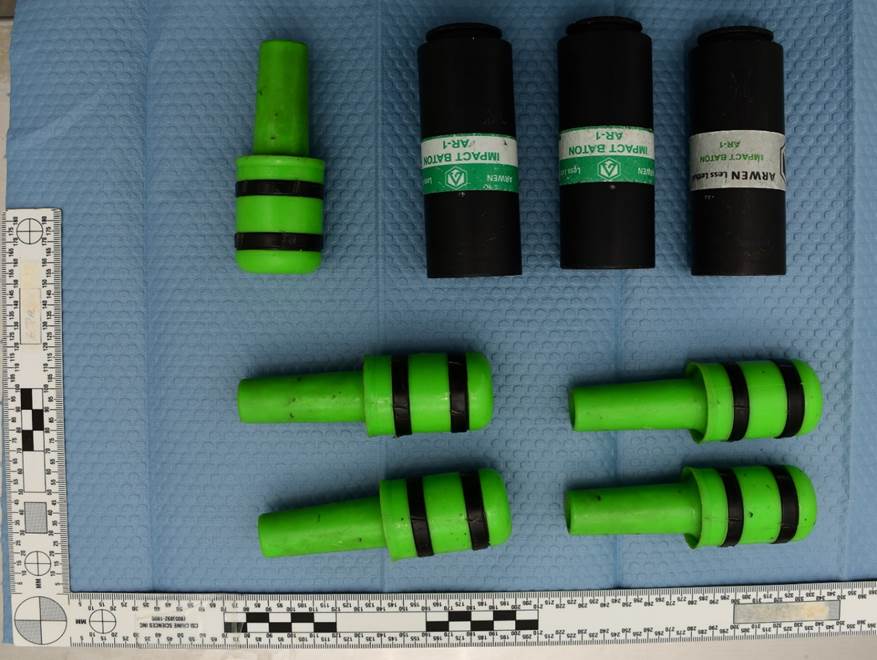 Figure 2 - ARWEN cartridge cases and projectiles