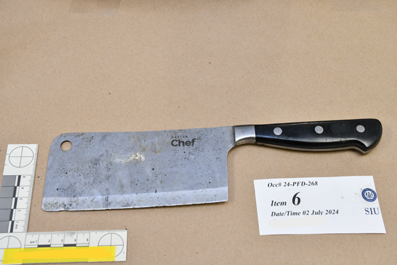 Figure 5 - Black-handled Masterchef meat cleaver