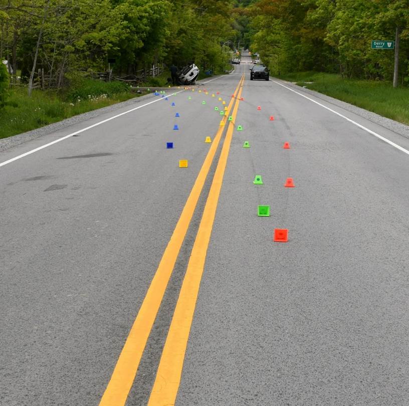 Figure 1 - Les lieux de la collision