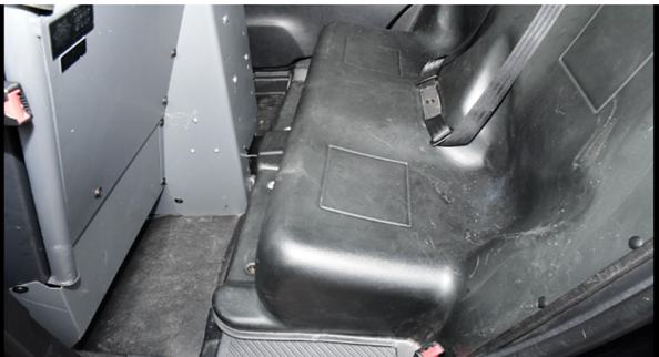 Figure 2: Rear seat of OPP Explorer SUV