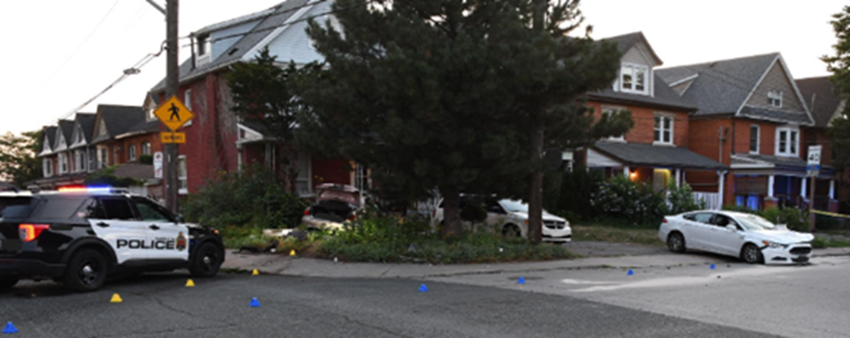 Figure 1 - The scene of the collision