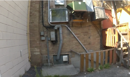 Image 1 - Still image taken from the BWC of SO #1 of the rear of the property