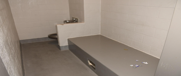 A bathroom with a sink and a benchAI-generated content may be incorrect.