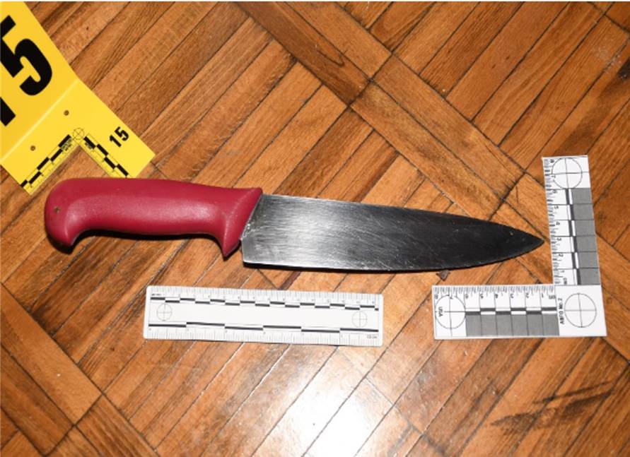Knife recovered at scene