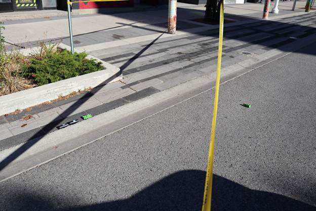 Image 5 — Projectiles d’ARWEN sur les lieux de l’incident