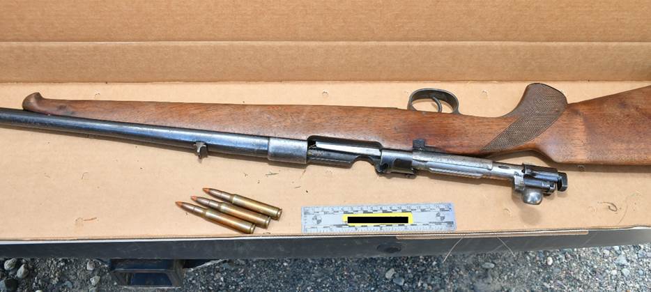 les armes à feu récupérées