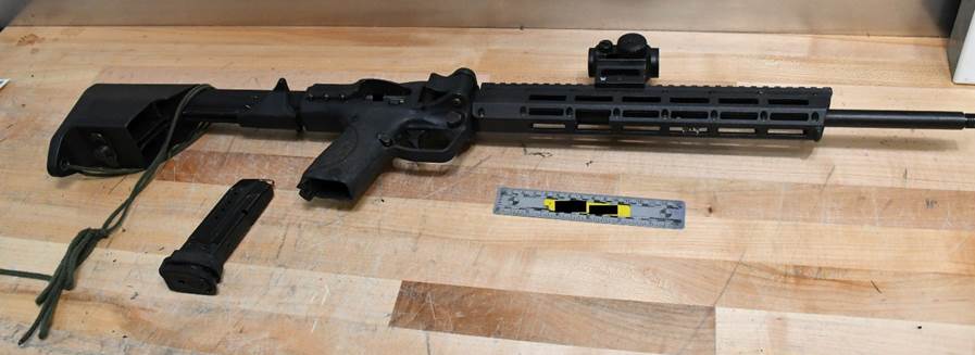 les armes à feu récupérées