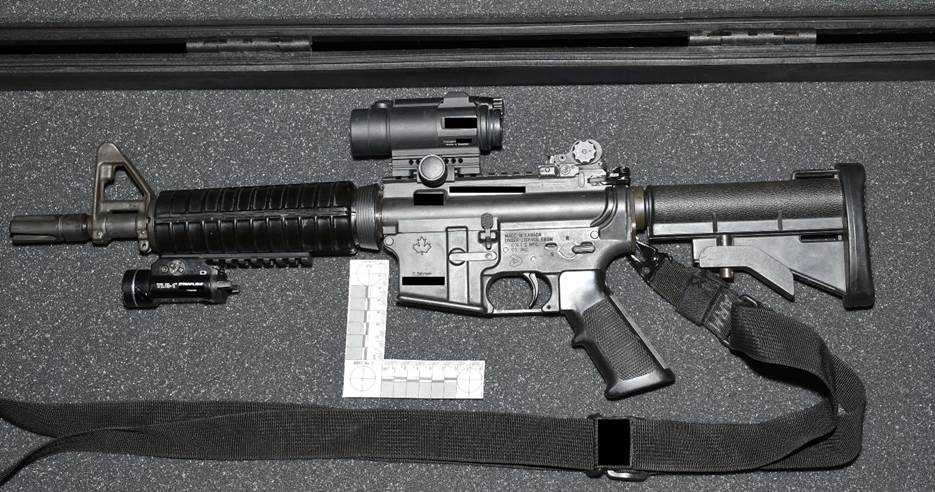 The SO&rsquo;s C8 rifle was collected by SIU forensic services.