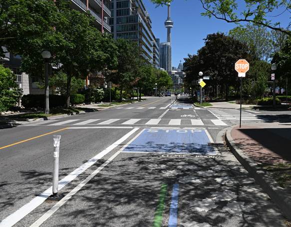 Image - Queens Quay West at Little Norway Crescent looking east  